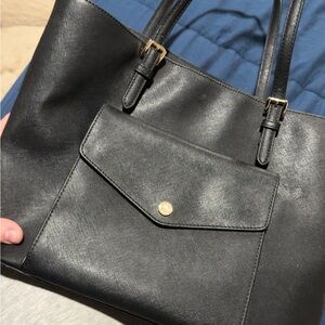 Michael Kors Black Leather Tote